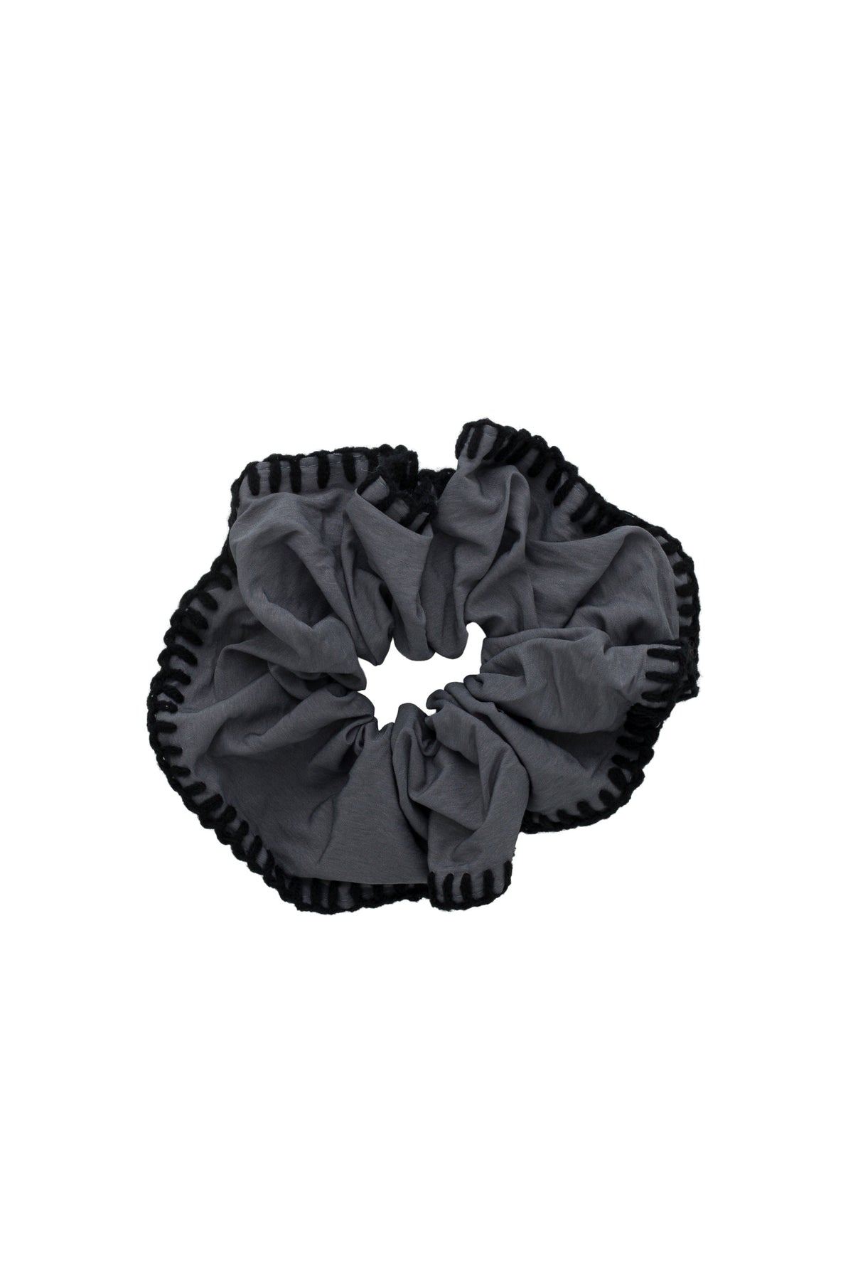 Dancer's Round Scrunchie - Charcoal
