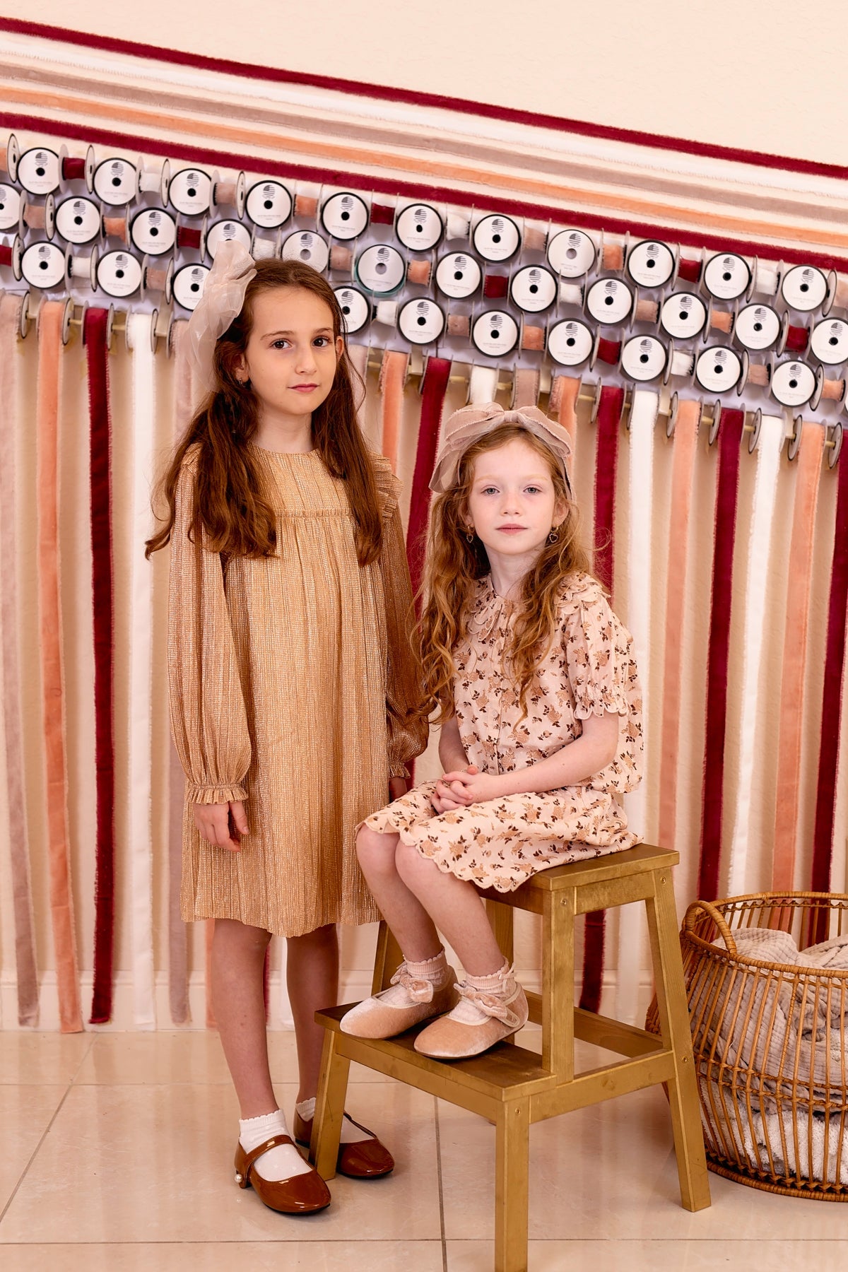 Oversized Organza Bow Clip - Red (Handmade in the USA!)