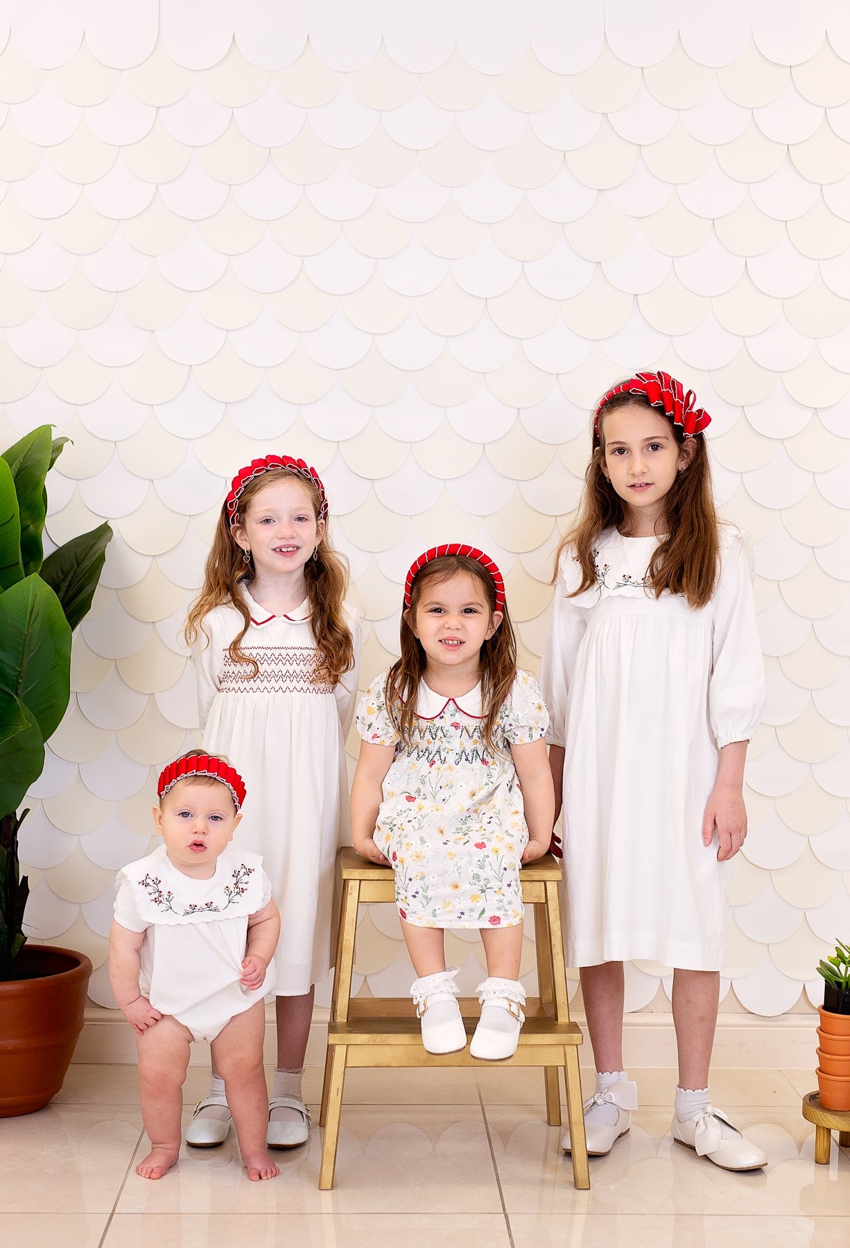 Layered Moonstitch Wrap - White