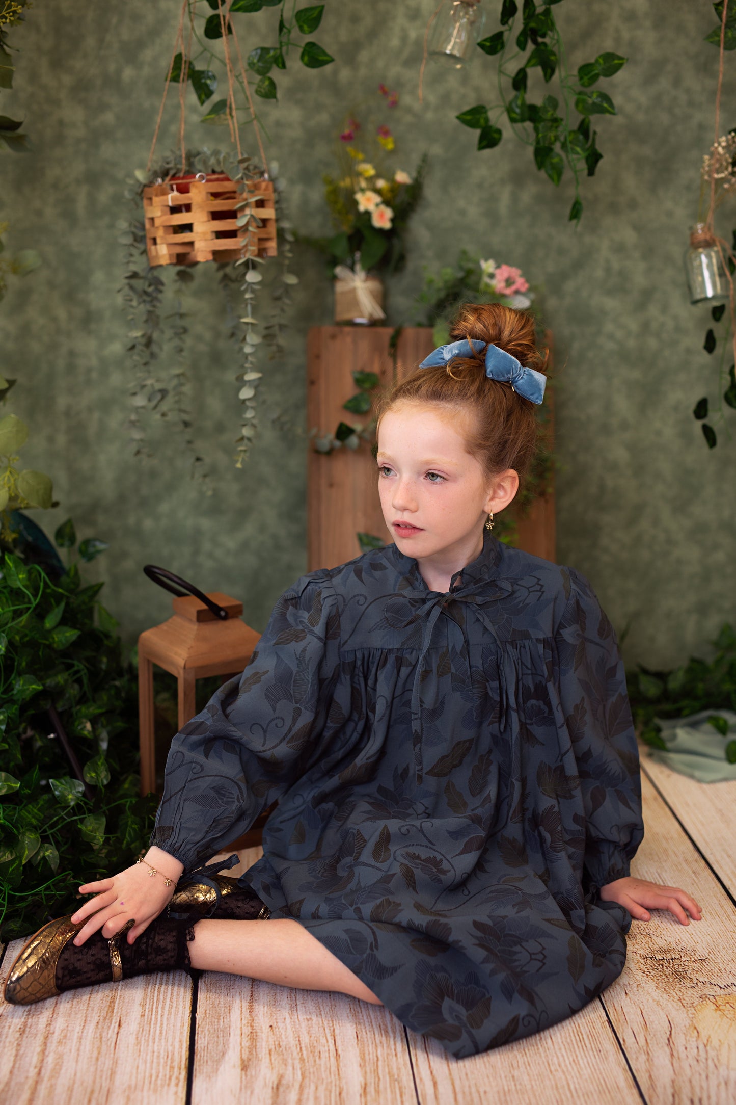 Petite Puffed Piggies - Navy