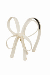 Orchid Butterfly Bow Headband - Ivory