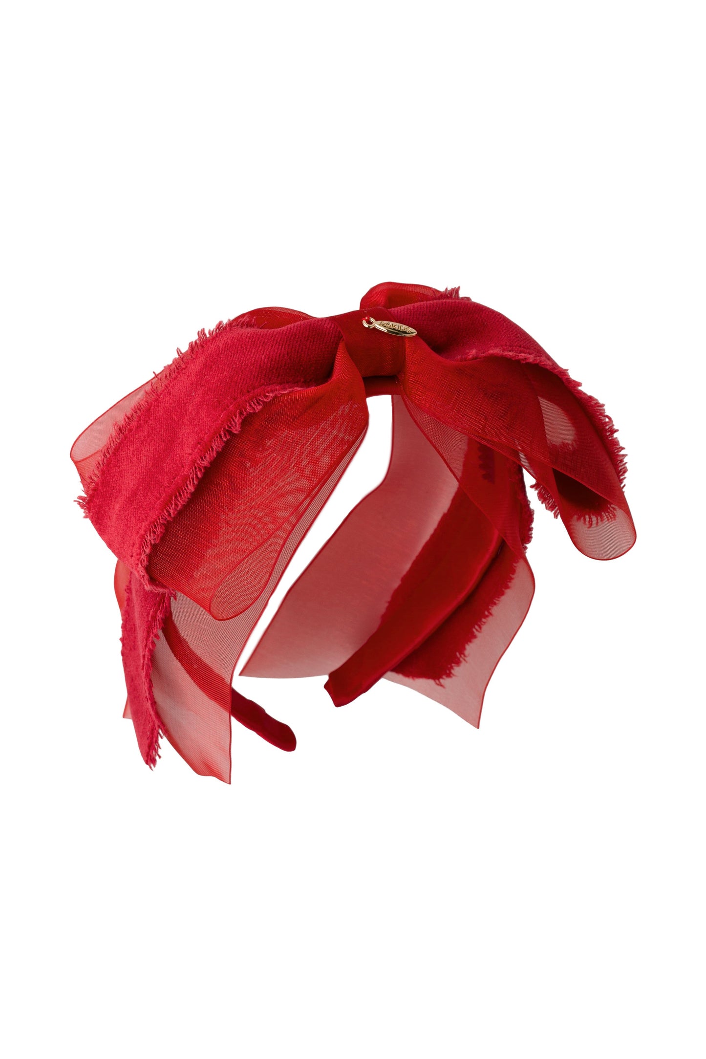 Primrose Bow Headband - Red (Handmade in the USA!)