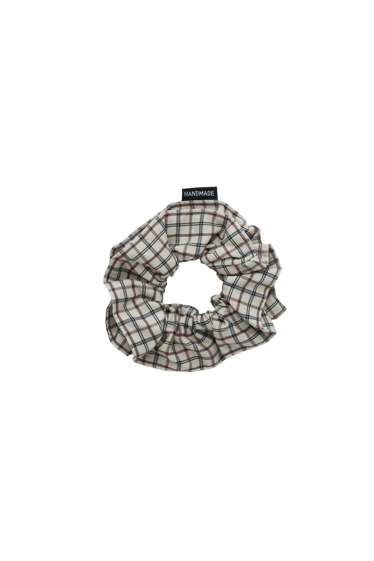 Rehearsal Scrunchie - Cream/Brown