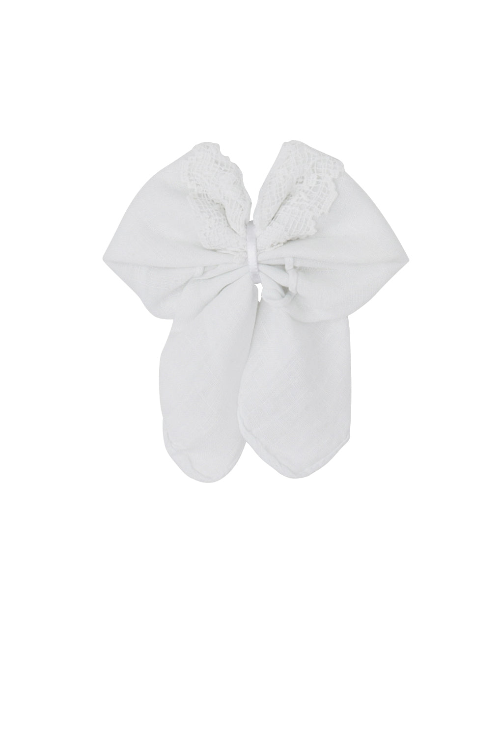 1-of-a-Kind Vintage Hankie Bow Clip #73