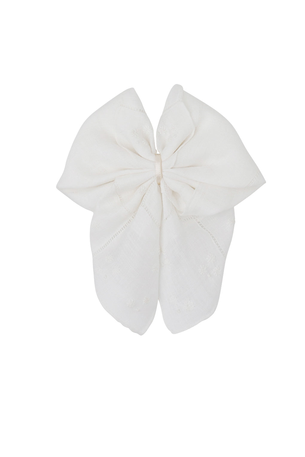1-of-a-Kind Vintage Hankie Bow Clip #88