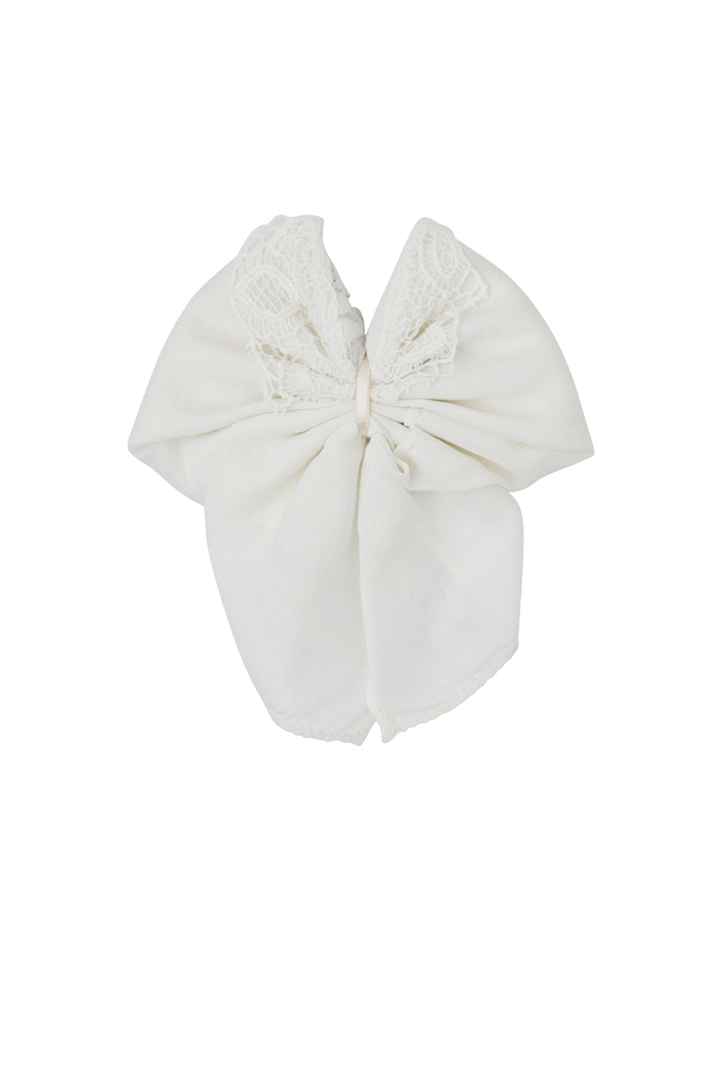 1-of-a-Kind Vintage Hankie Bow Clip #91