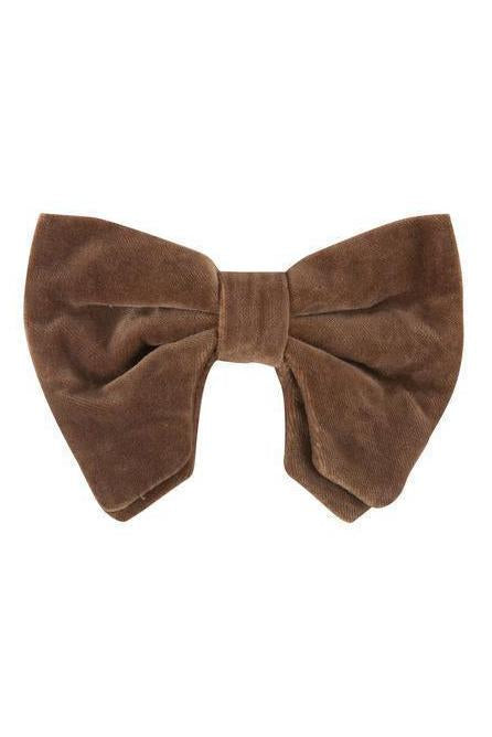 Avant Garde Bowtie - Brown Velvet - PROJECT 6, modest fashion
