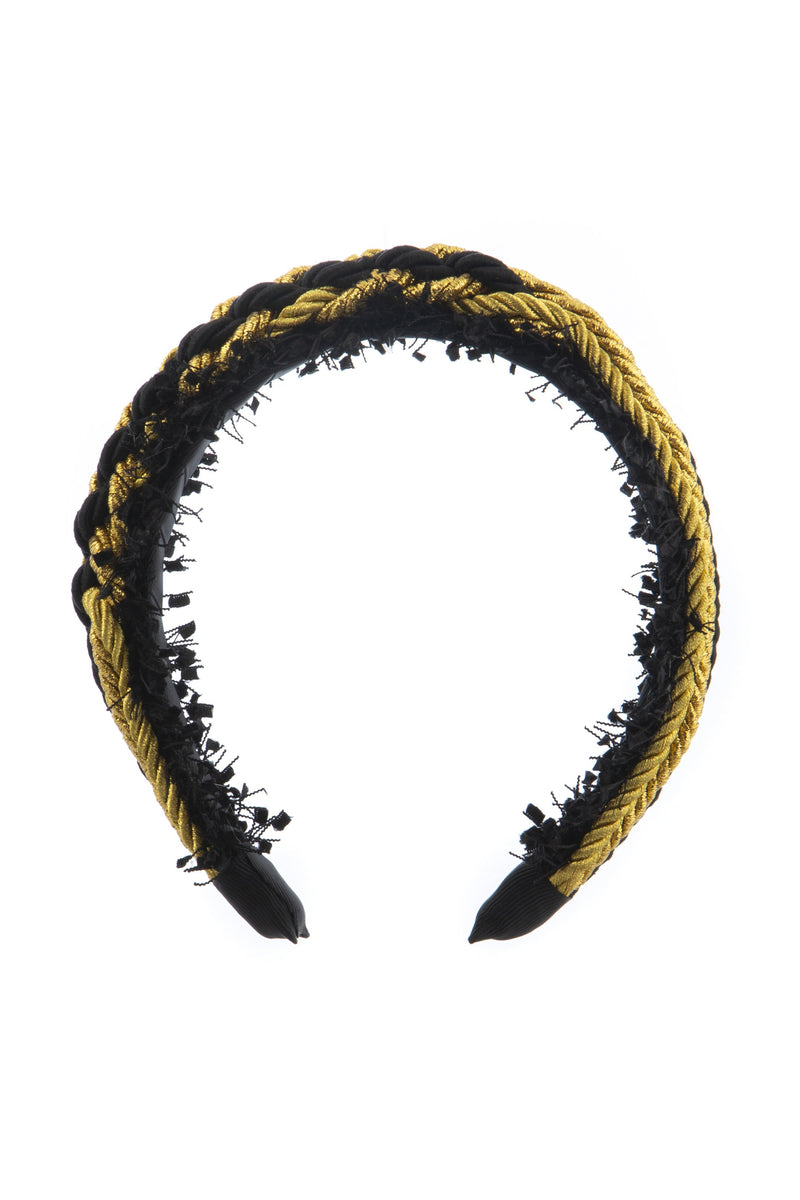 All Roped In Headband - Black/Gold - PROJECT 6, modest fashion