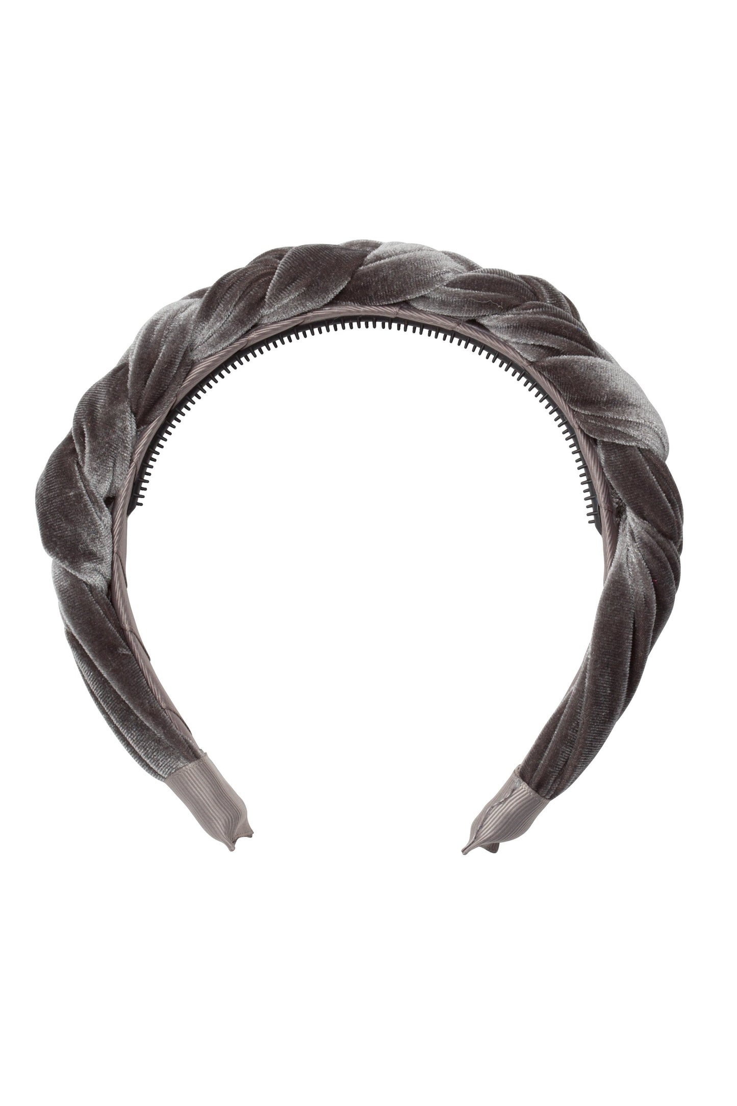 Coronation Day Headband - Grey Velvet - PROJECT 6, modest fashion