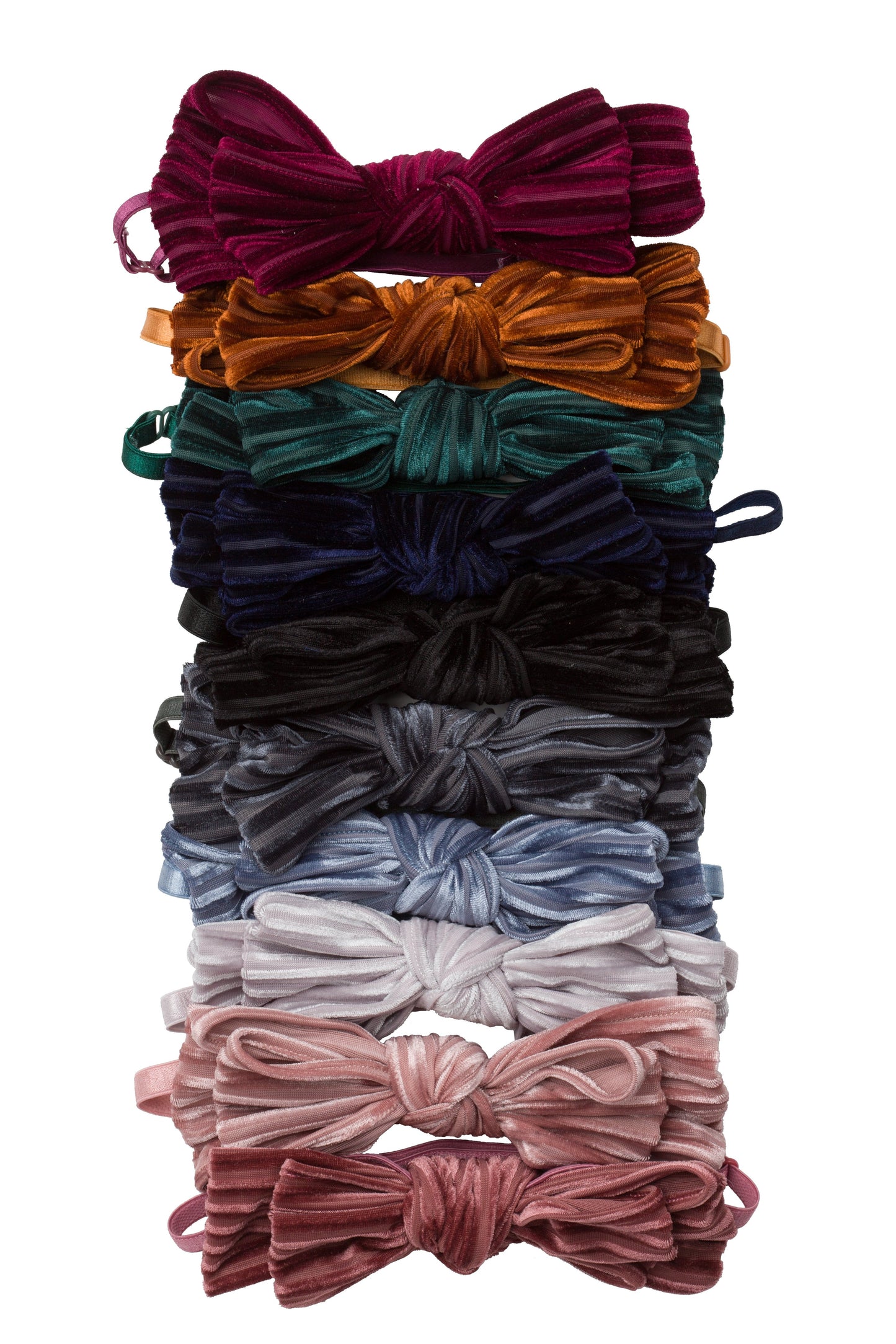 Floppy Velvet Stripe Wrap - Navy - PROJECT 6, modest fashion