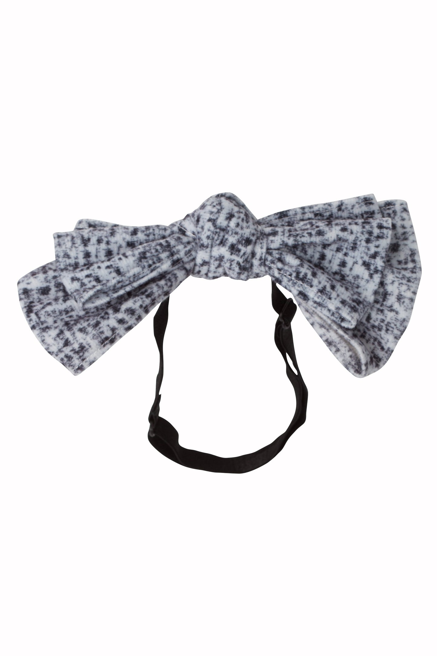 Floppy Velvet Wrap - Black/White Speckled - PROJECT 6, modest fashion