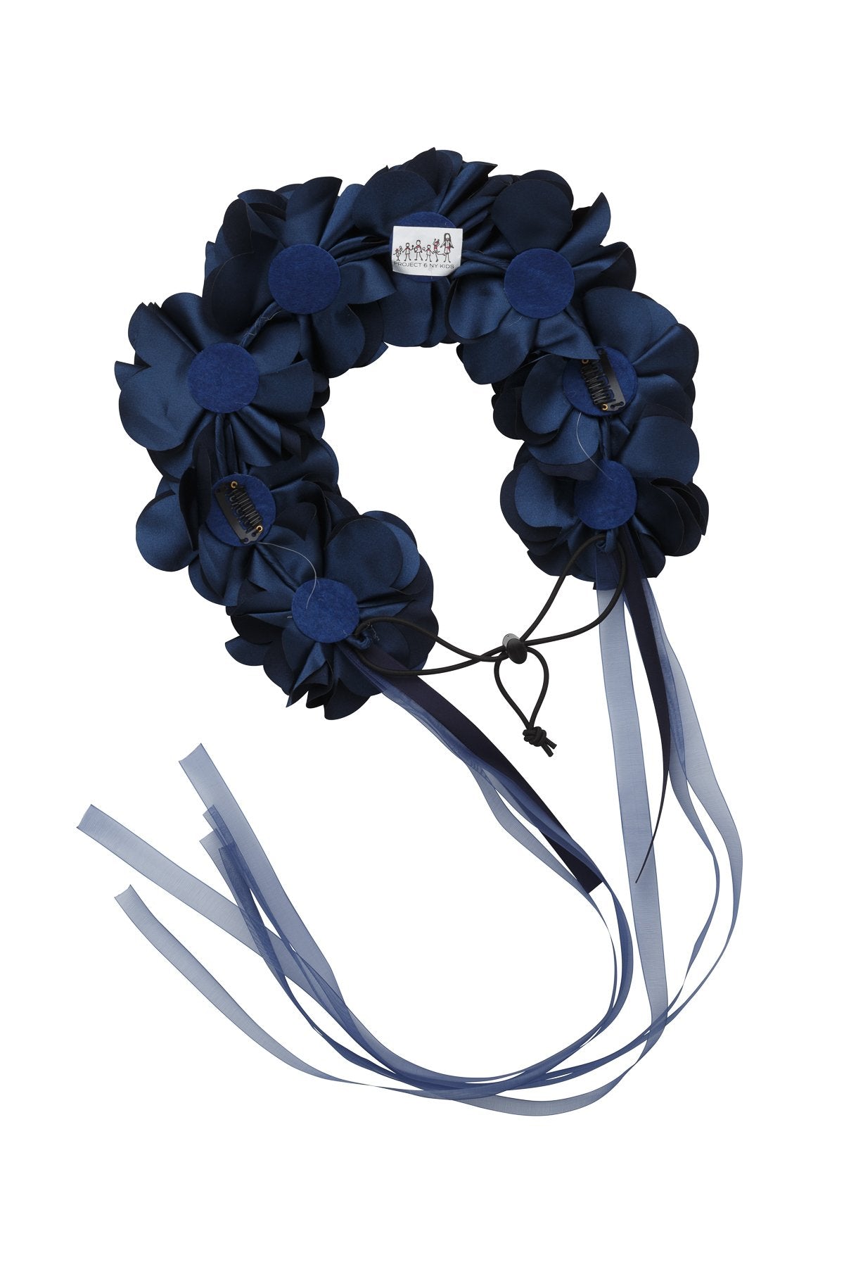 Floral Wreath Full - Navy - PROJECT 6, modest fashion