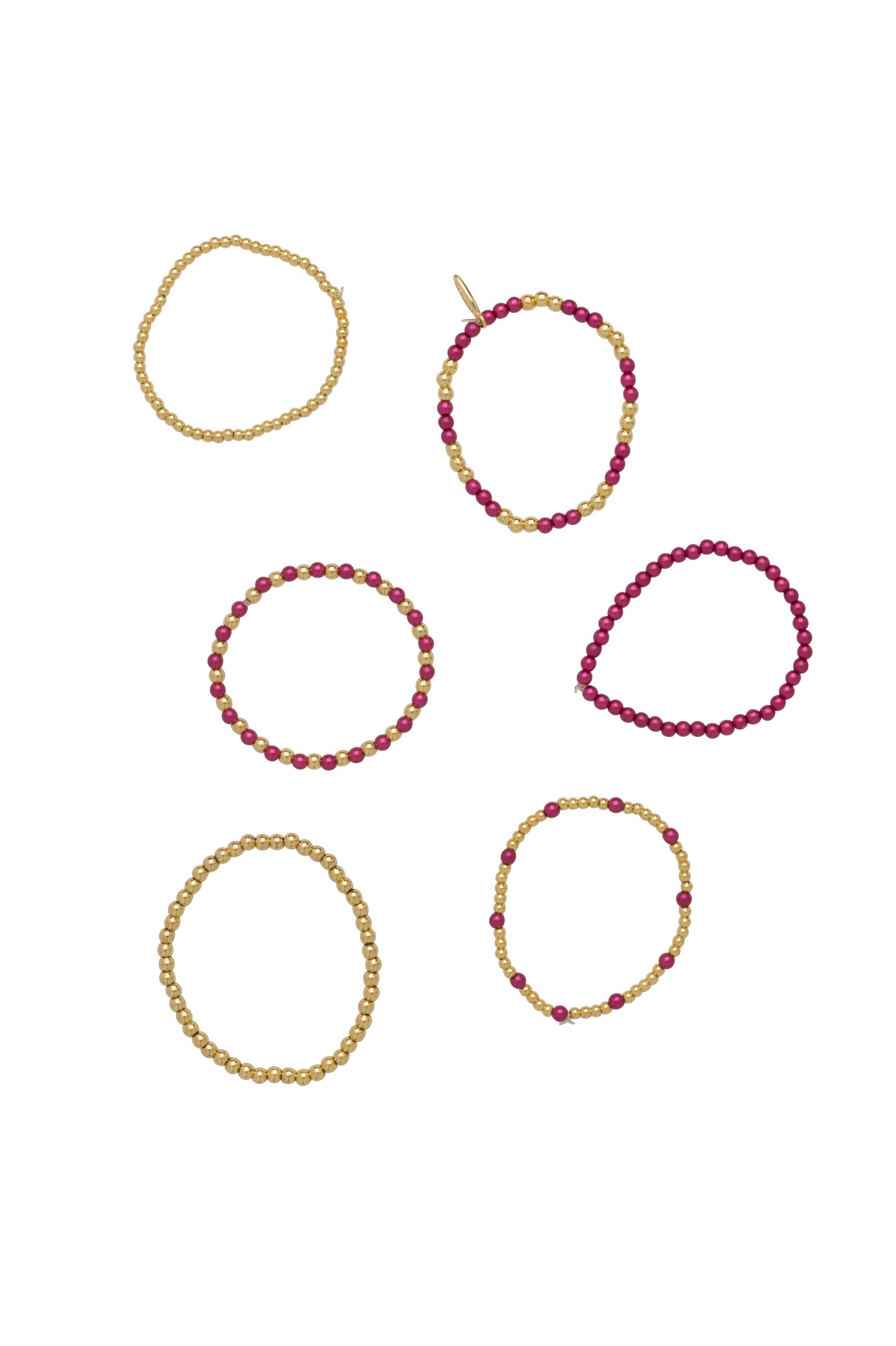 Golden Hour Bracelet C - Gold/Purple Raspberry