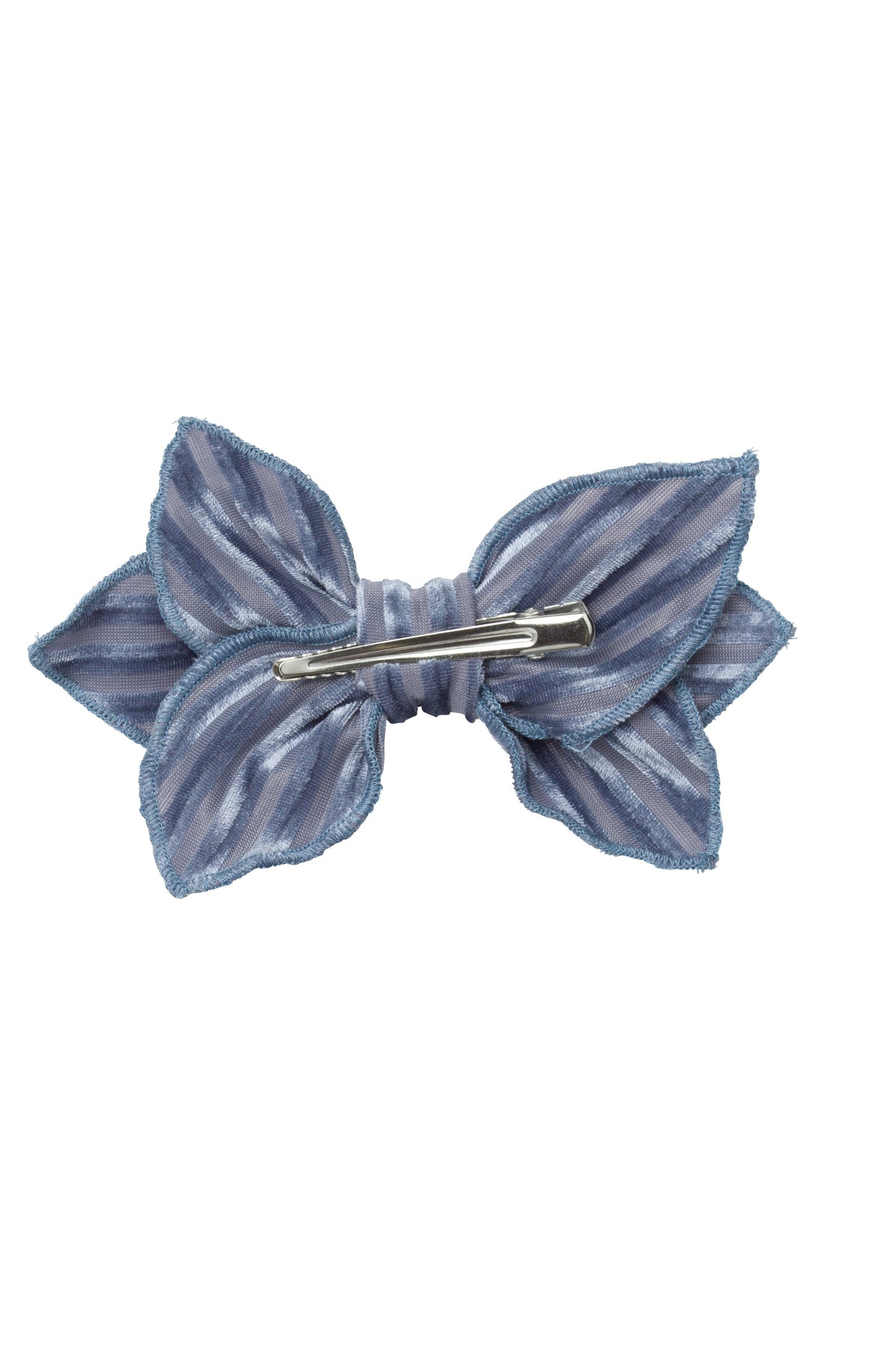 Growing Orchid Clip - Blue Velvet Stripe - PROJECT 6, modest fashion