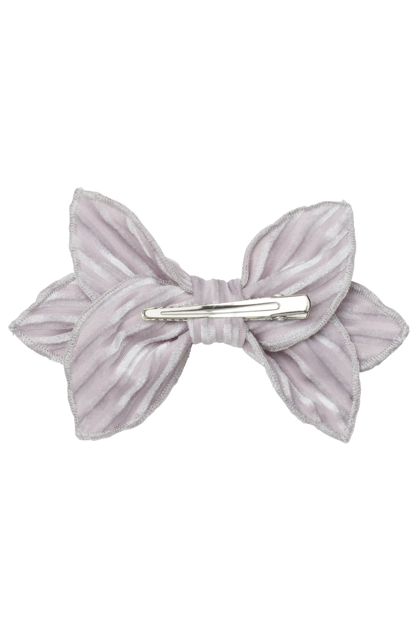 Growing Orchid Clip - Silver Velvet Stripe - PROJECT 6, modest fashion