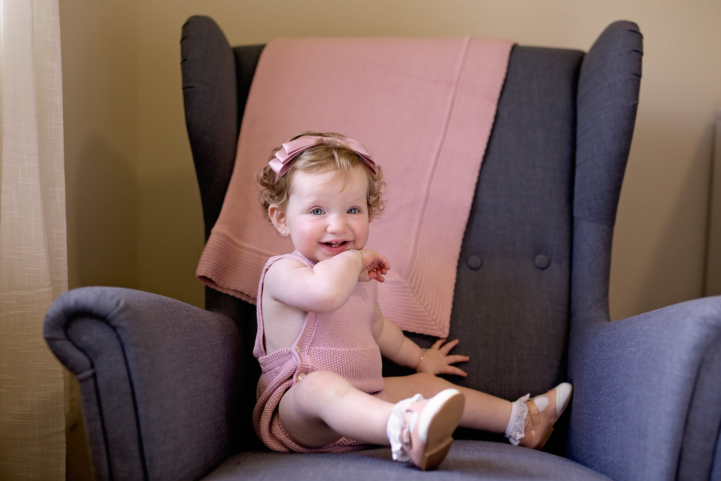 Heather Wrap - Mauve/Blush