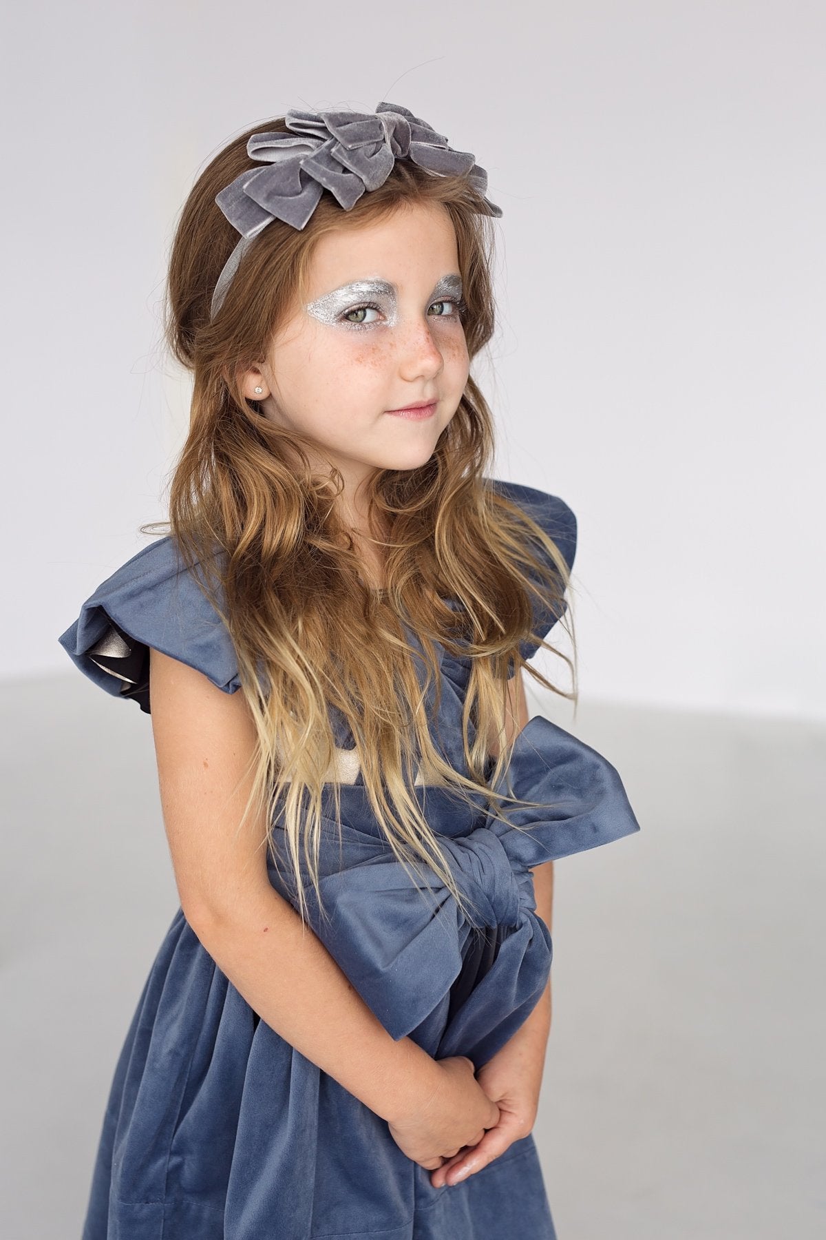 Pleated Ribbon Velvet Headband - Black - PROJECT 6, modest fashion