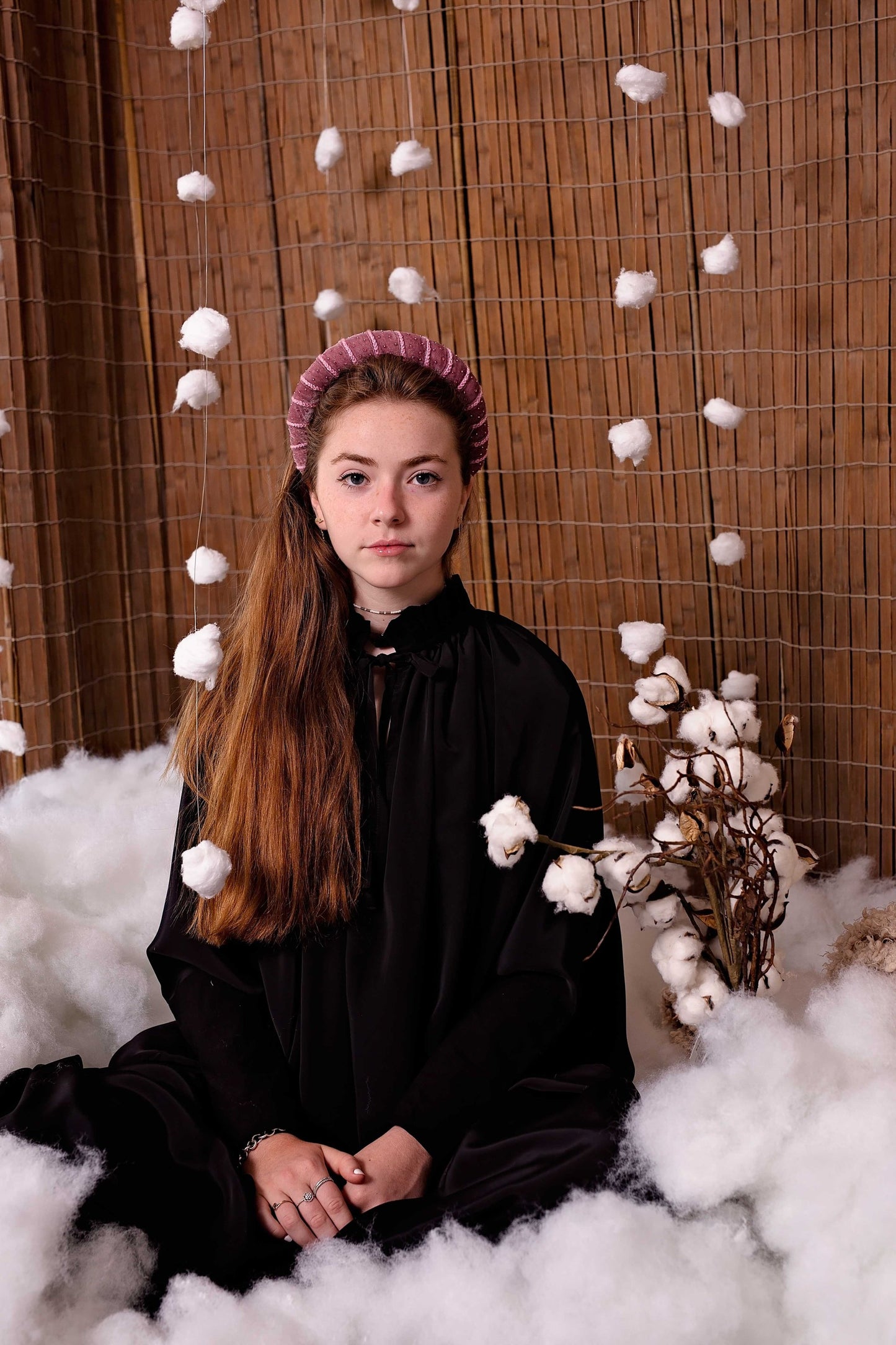 Min Headband - Burgundy Velvet