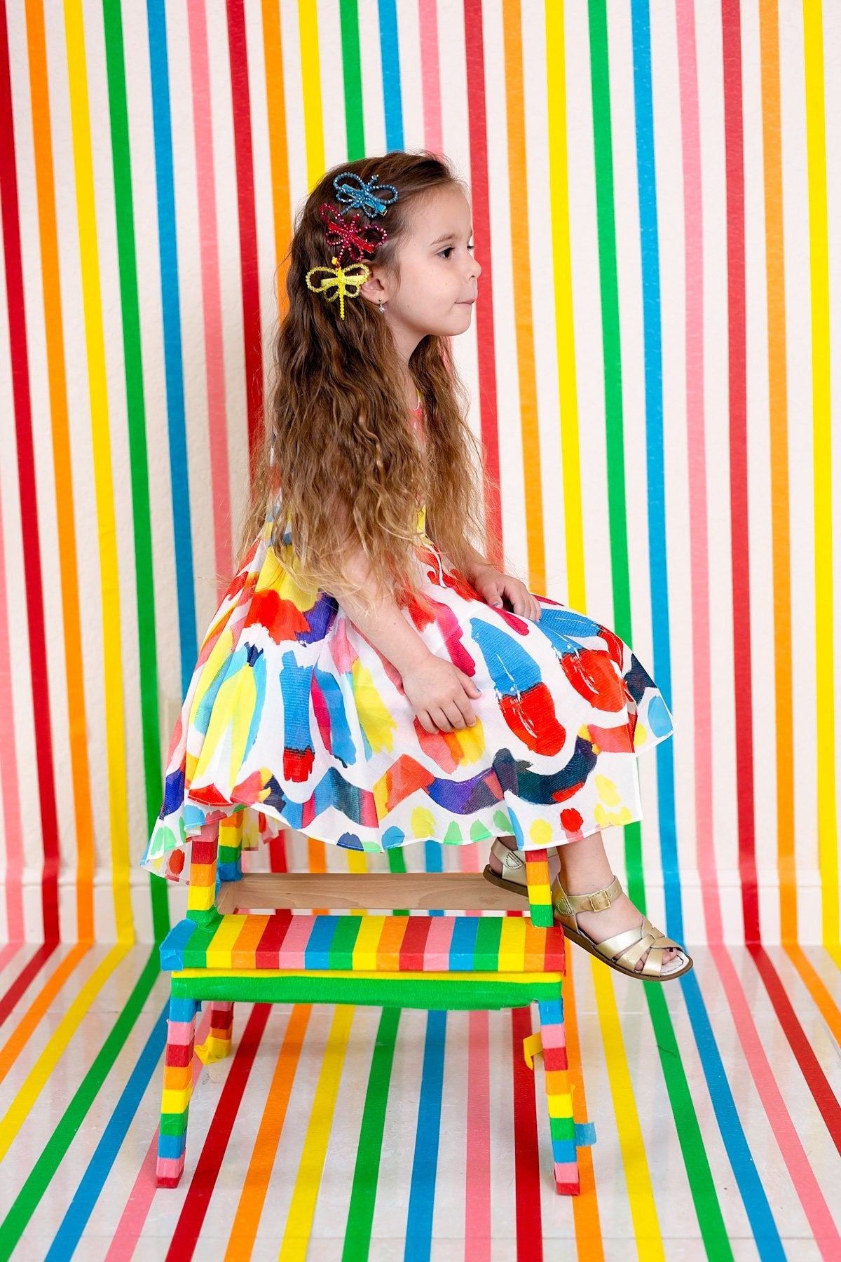 Glass Butterfly Clip - Lilac