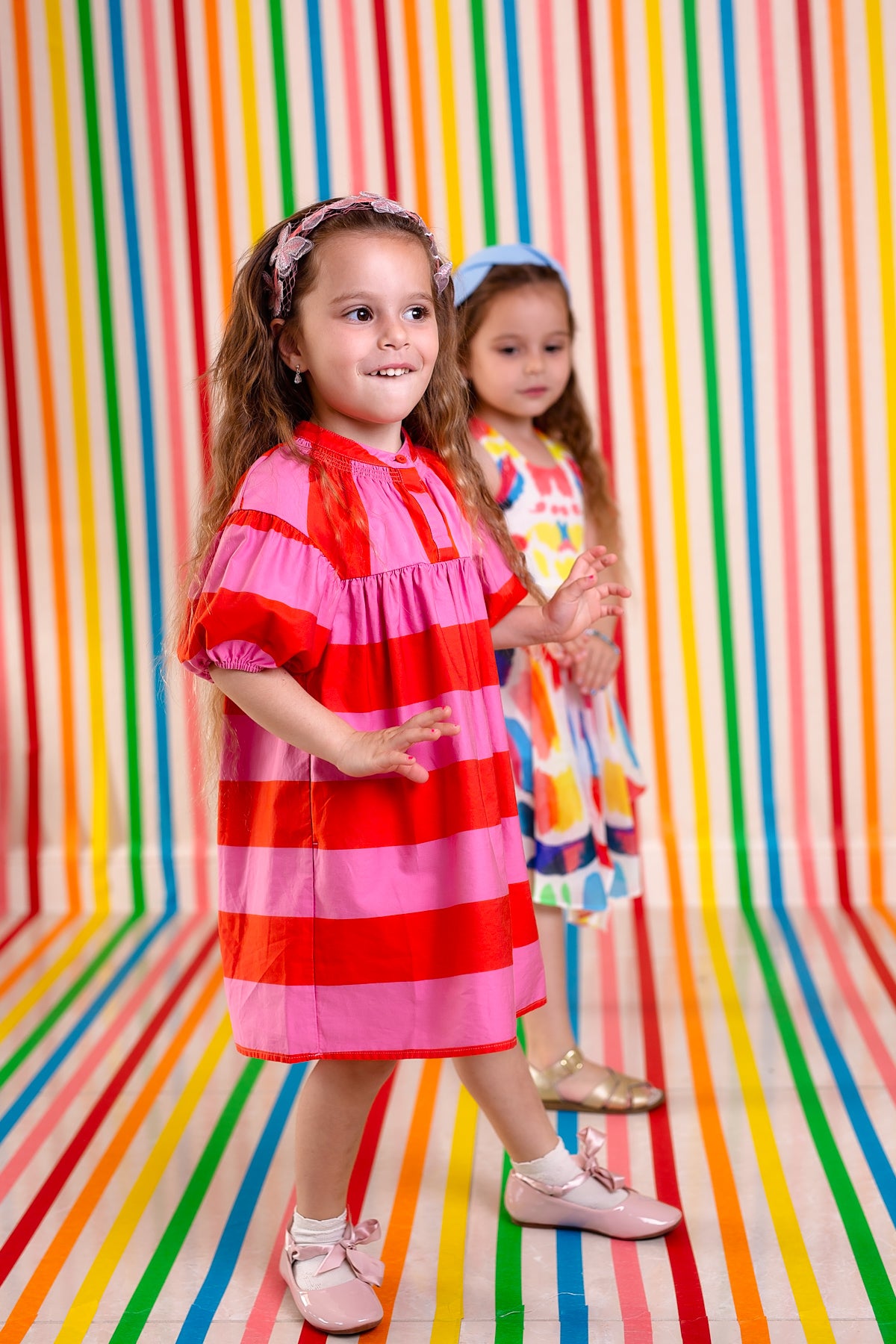 Mesh Butterfly Headband - Pink