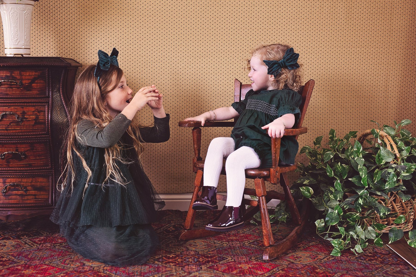 Growing Orchid Headband - Rust Velvet Stripe - PROJECT 6, modest fashion