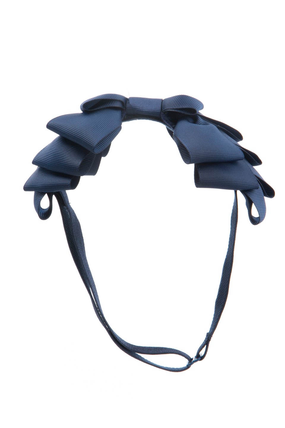 Pleated Ribbon Grosgrain Wrap - Navy - PROJECT 6, modest fashion