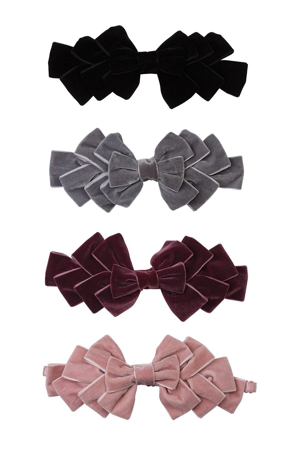 Pleated Ribbon Velvet Wrap - Purple - PROJECT 6, modest fashion