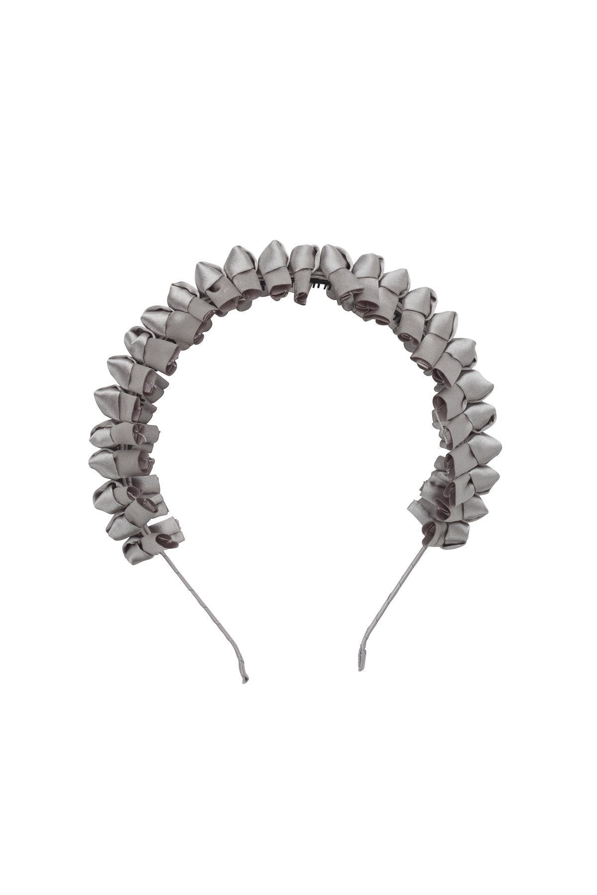 Satin Tied Headband - Silver Grey - PROJECT 6, modest fashion