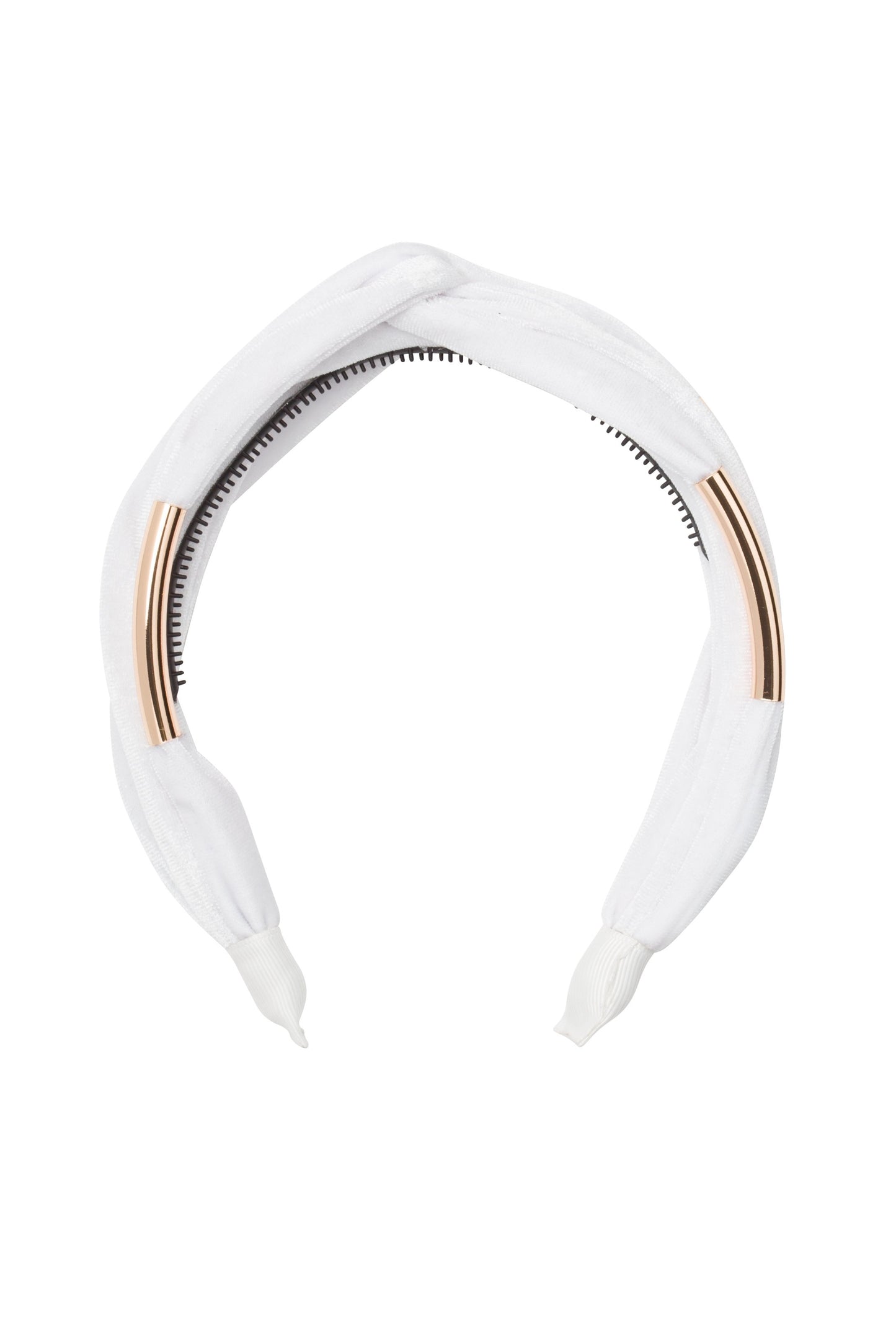 Tubular Headband - White Velvet - PROJECT 6, modest fashion