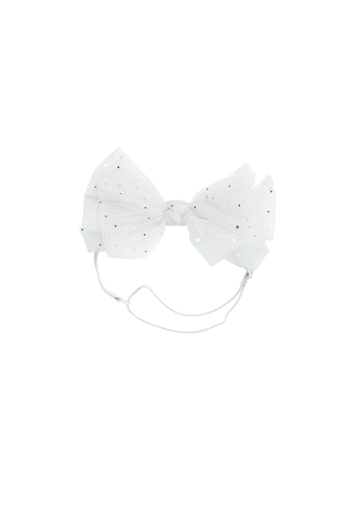 Ava Dot Wrap - White/Silver - PROJECT 6, modest fashion