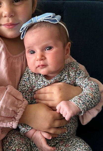 Heather Moonstitch Bow Newborn - Available in 10 Colors