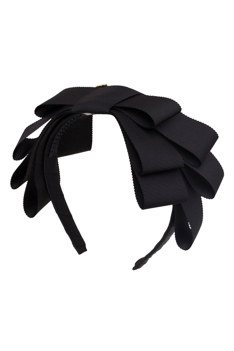Abundant Bow Headband - Black