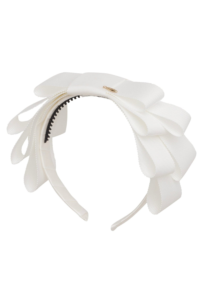 Abundant Bow Headband - White