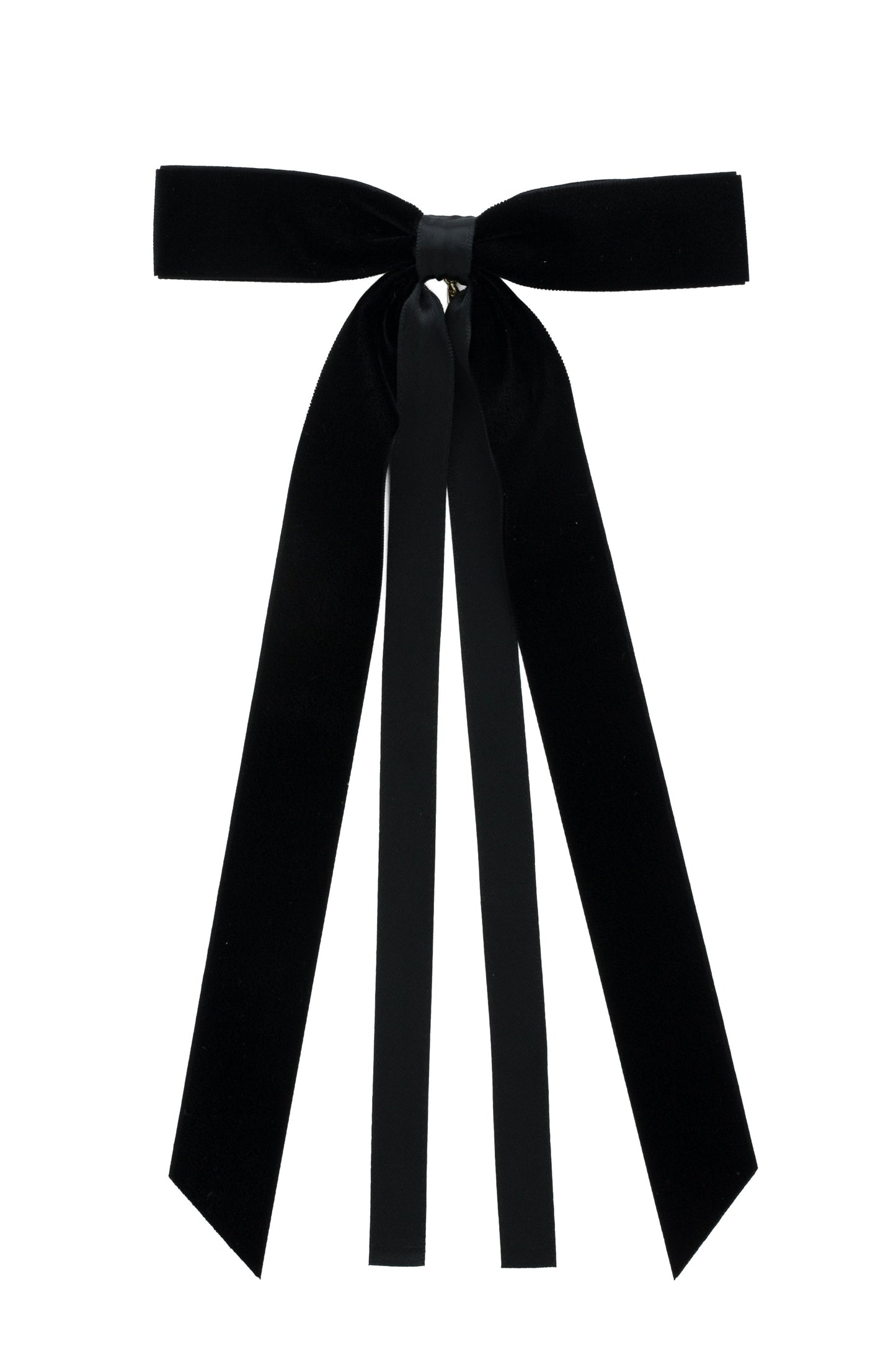 Arabesque Velvet Large Clip - Black