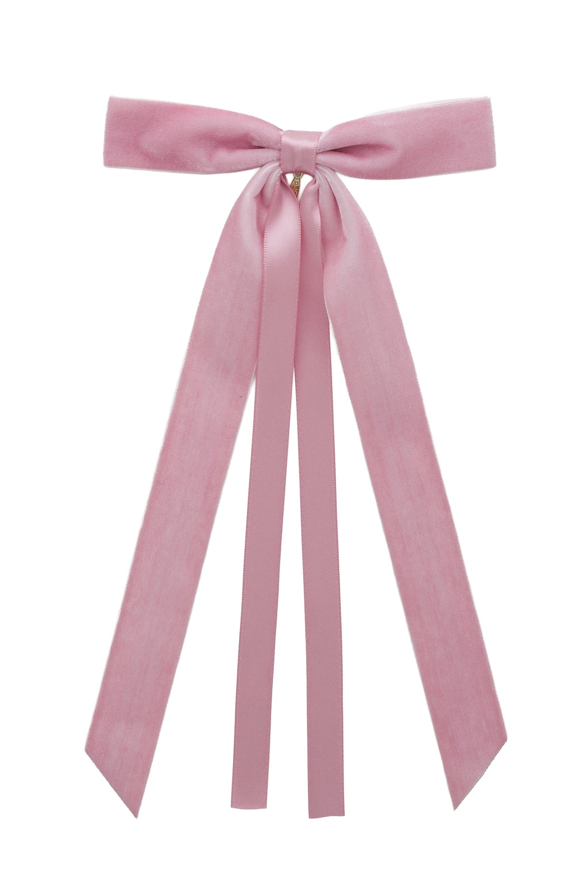 Arabesque Velvet Large Clip - Dusty Rose