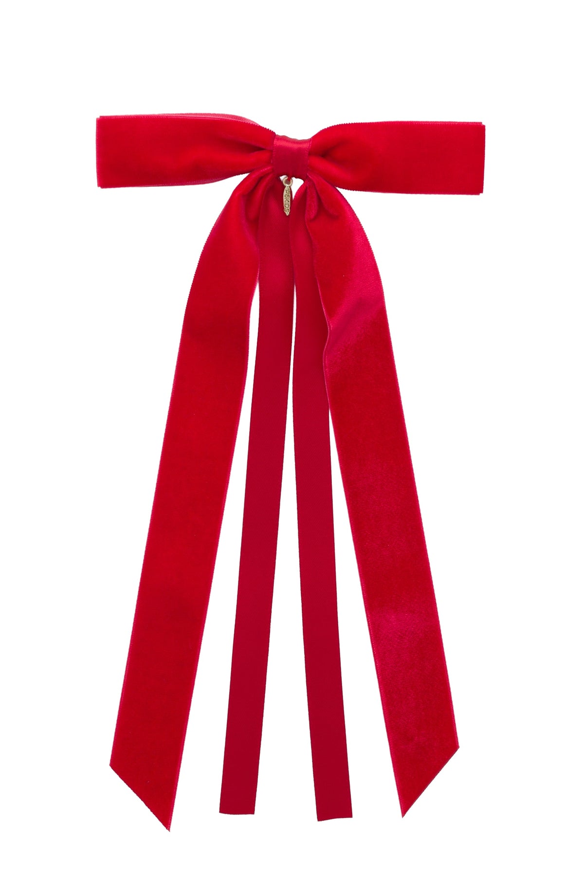 Arabesque Velvet Large Clip - Red