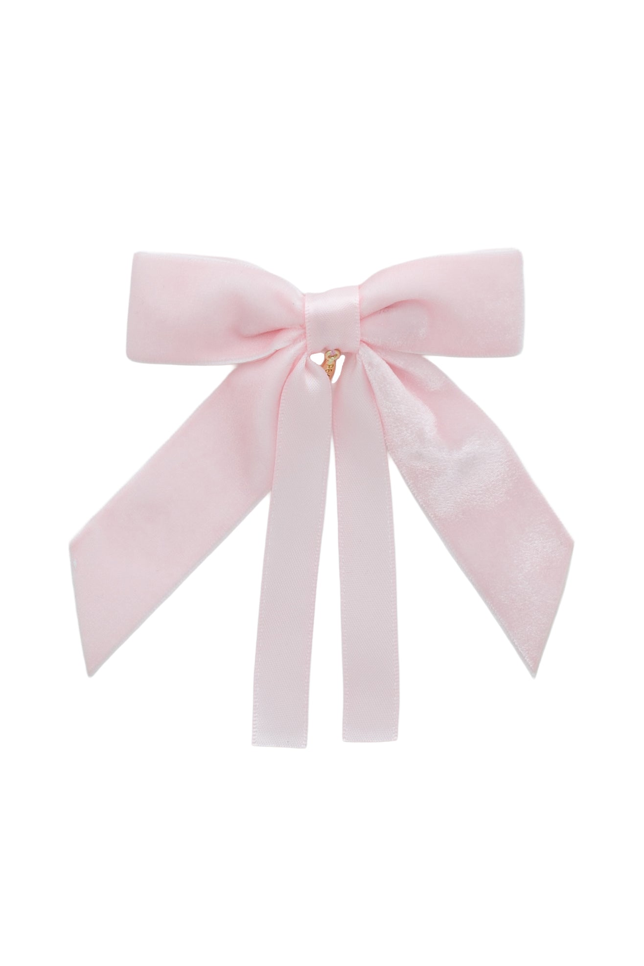 Arabesque Velvet Small Clip - Baby Pink