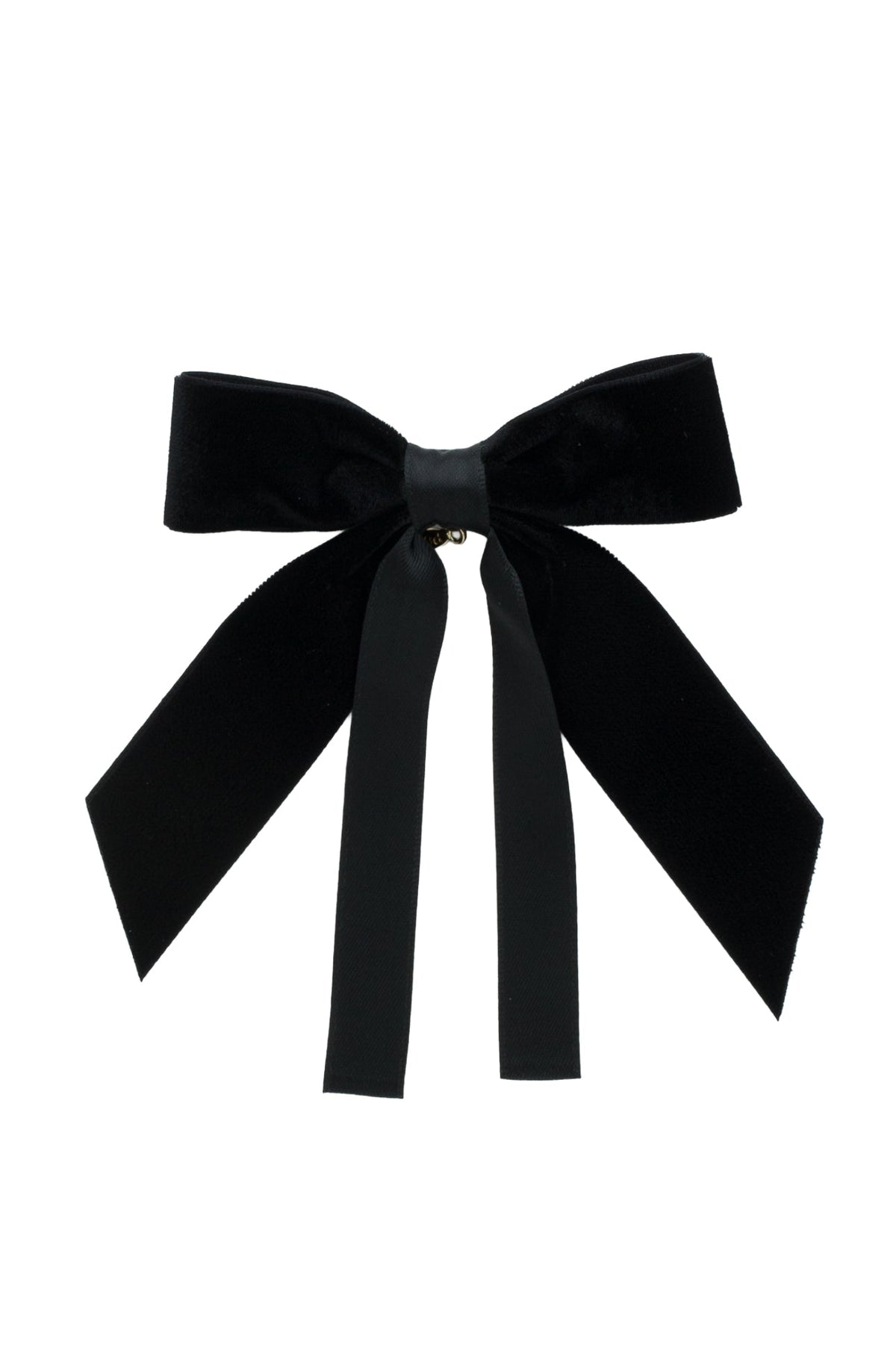Arabesque Velvet Small Clip - Black