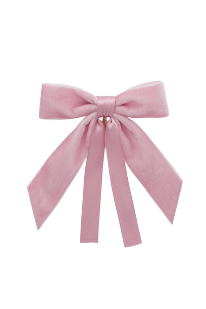 Arabesque Velvet Small Clip - Dusty Rose
