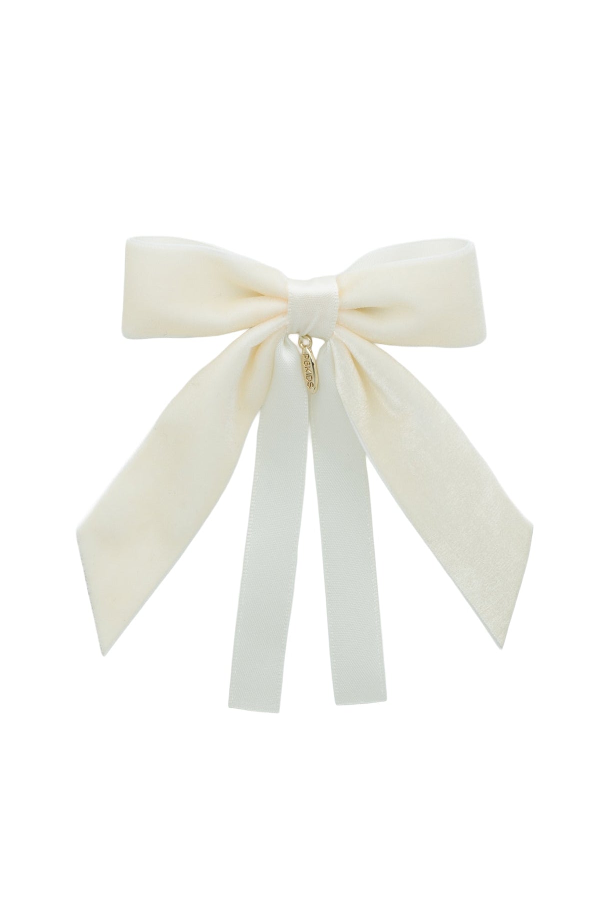 Arabesque Velvet Small Clip - Ivory