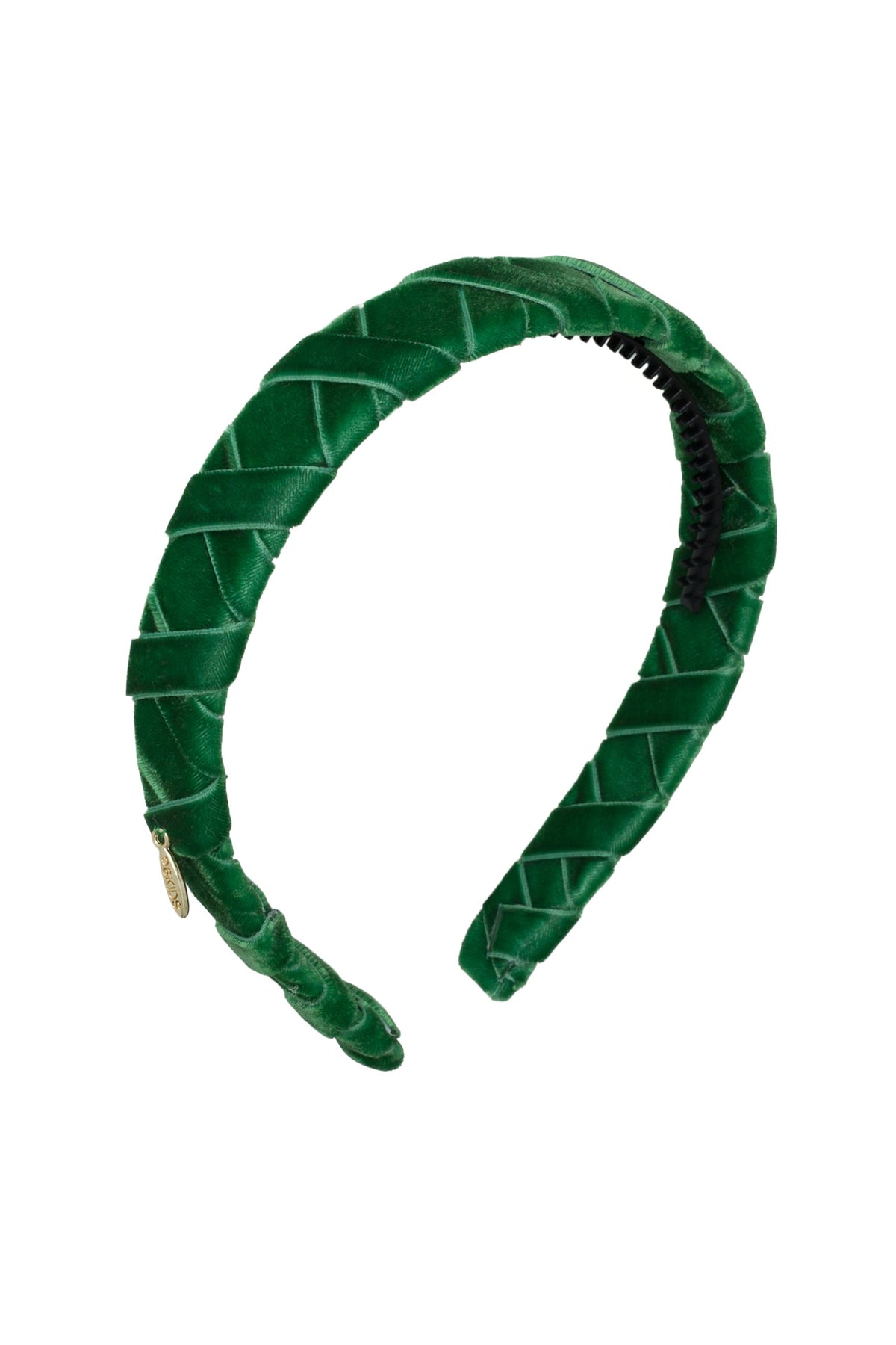 Ballet Slippers Velvet Headband - Emerald Green