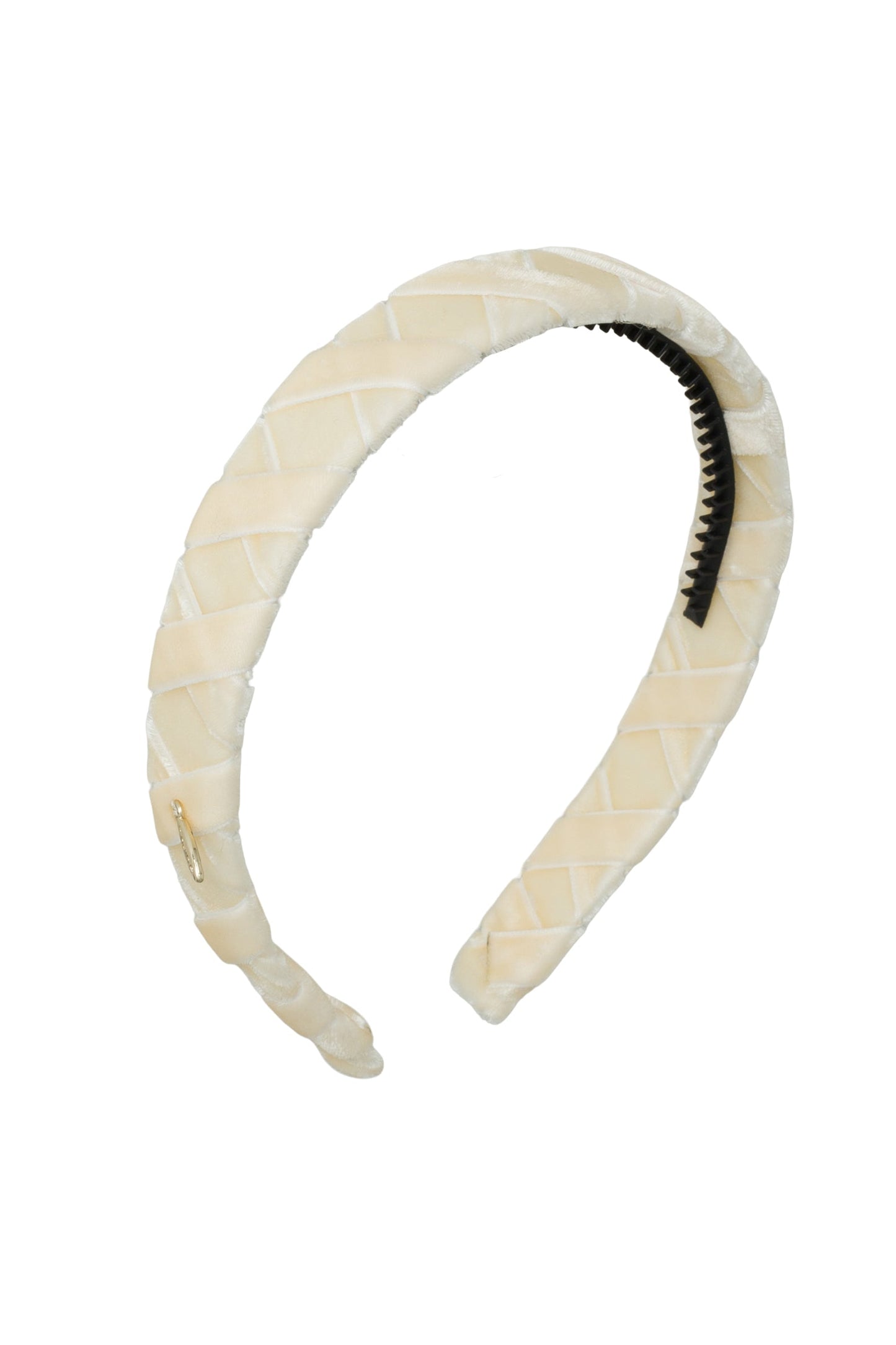 Ballet Slippers Velvet Headband - Ivory