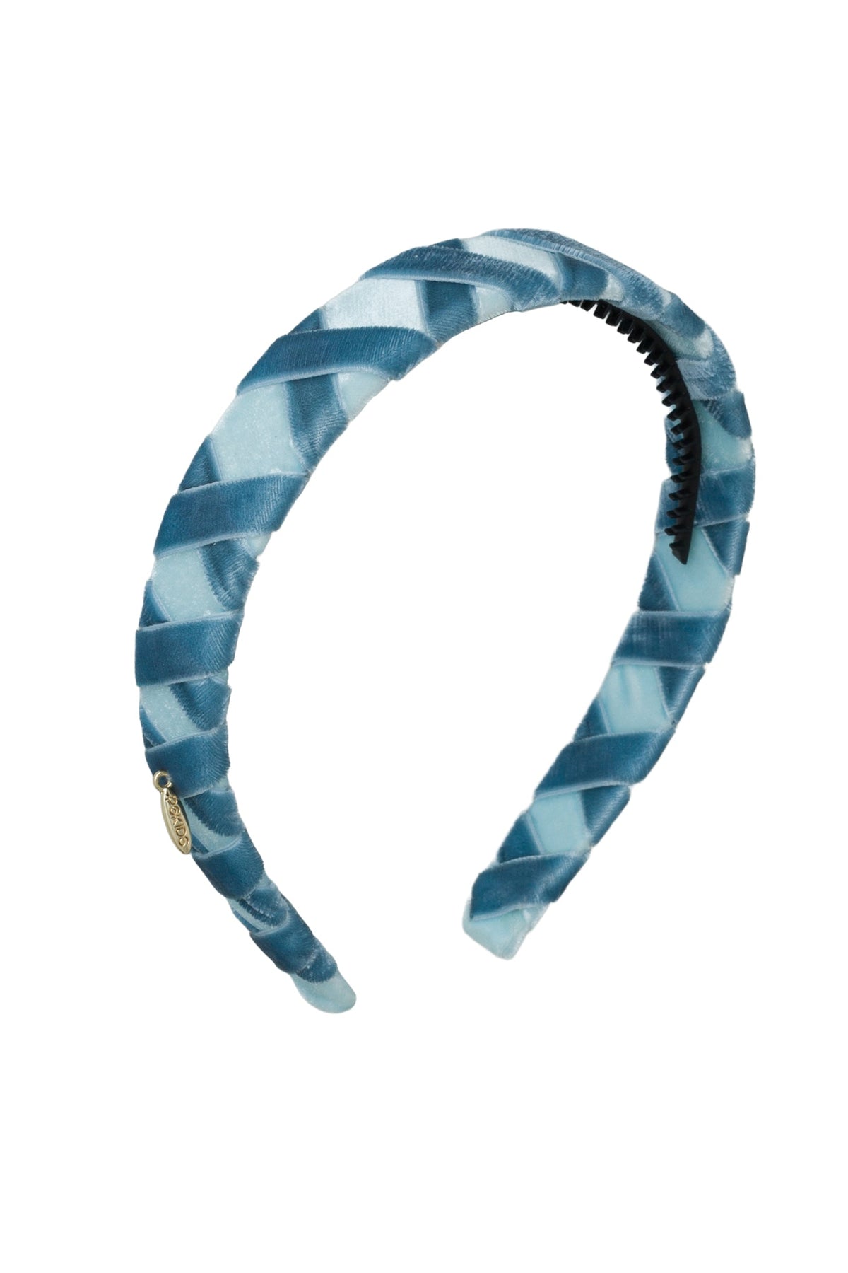 Ballet Slippers Velvet Headband - Light Blue/Blue Denim