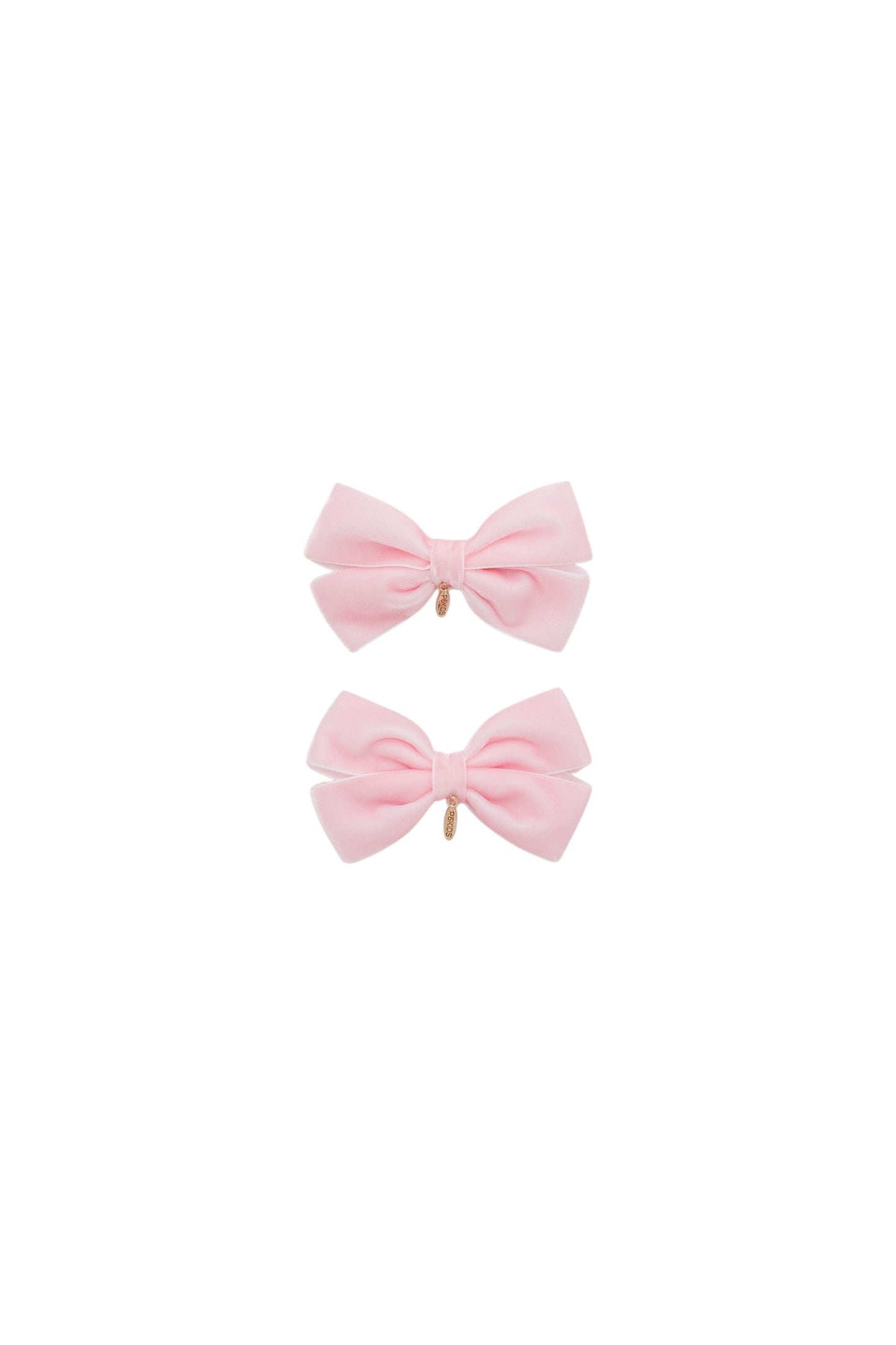 Mini Dahlia Piggy Clip Set - Baby Pink