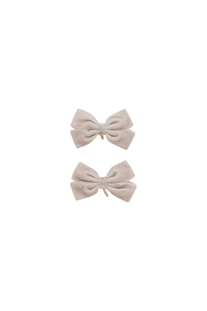 Mini Dahlia Piggy Clip Set - Taupe