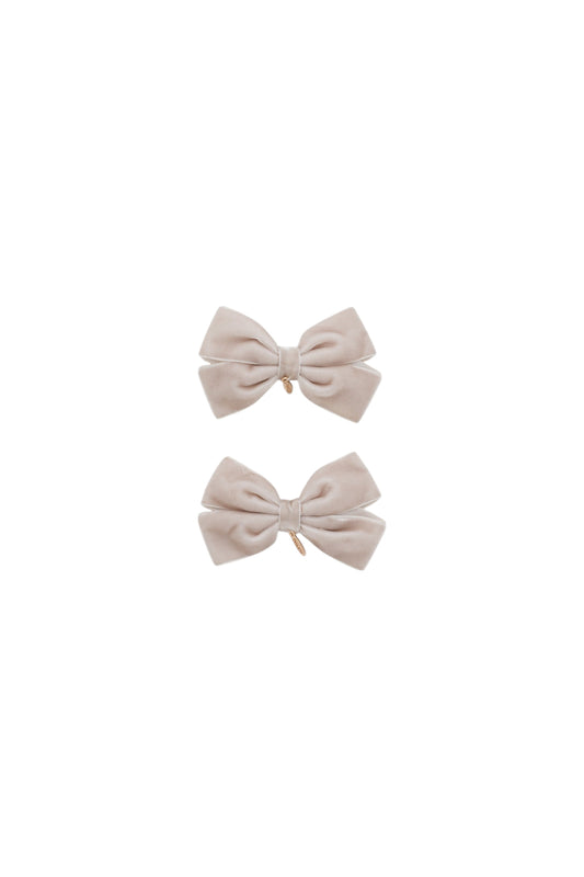 Mini Dahlia Piggy Clip Set - Taupe