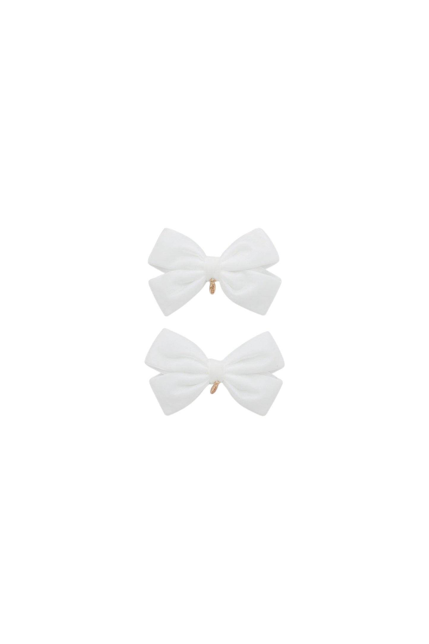 Mini Dahlia Piggy Clip Set - White