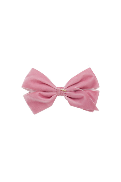 Dahlia Velvet Clip - Rose