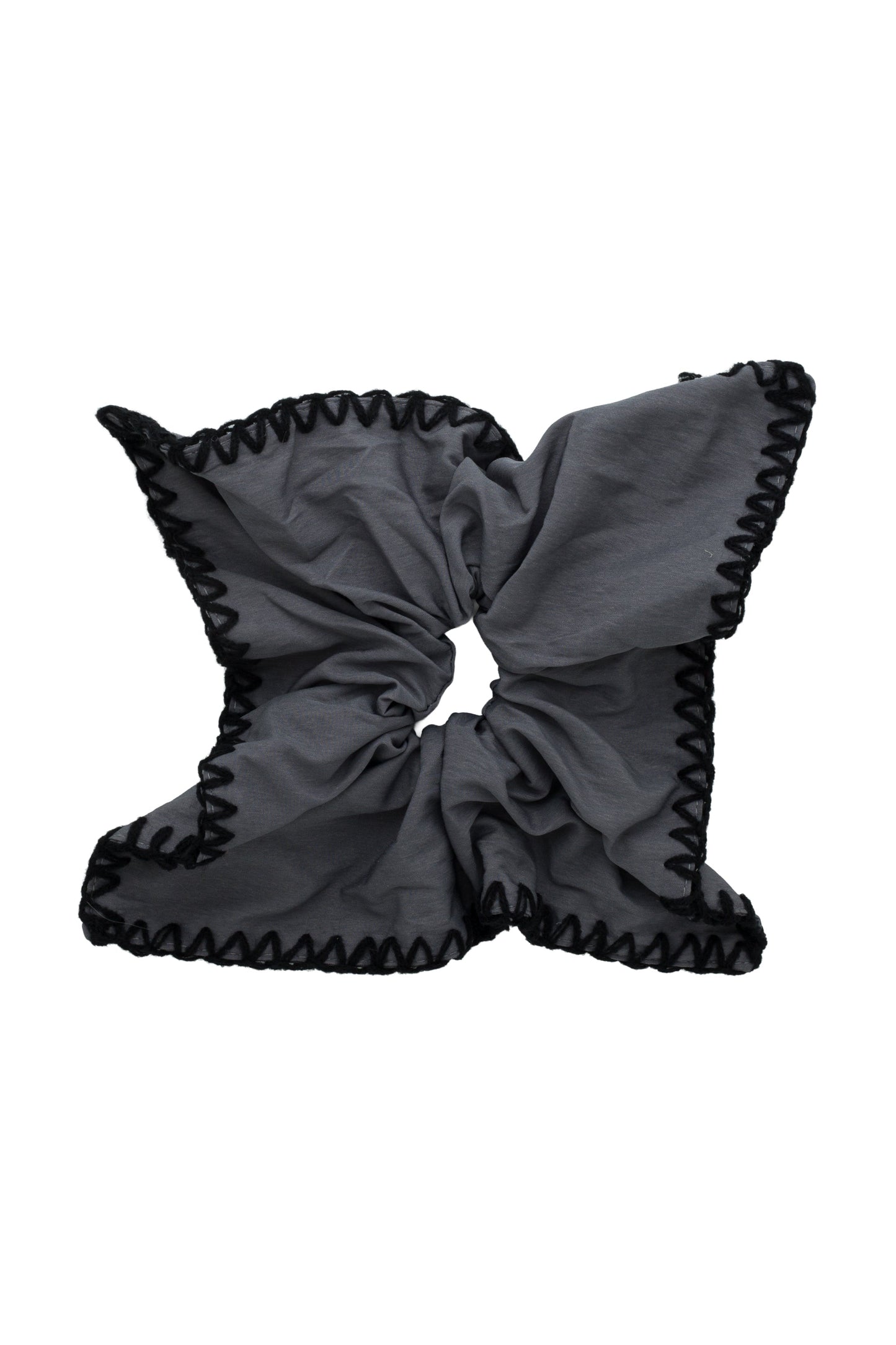 Dancer's Square Scrunchie - Charcoal