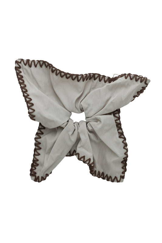 Dancer's Square Scrunchie - Taupe